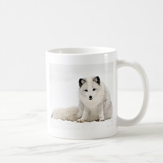 Arktischer Fox im Schnee Kaffeetasse (Rechts)