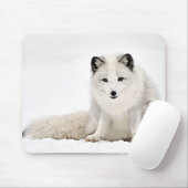 Arktischer Fox im Schnee Mousepad (Mit Mouse)