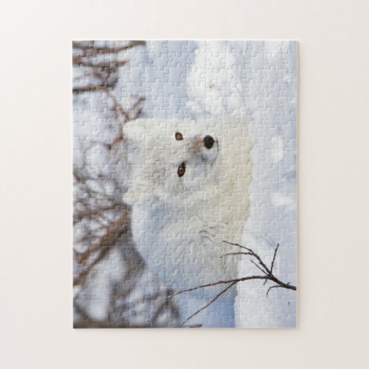 Arktischer Fox im Winter Puzzle (Vertikal)