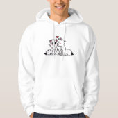 Arktischer Fox-KussHoodie Hoodie (Vorderseite)