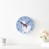 Arktischer Fox (mit Zahlen) Runde Wanduhr (Zuhause)