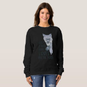 Arktischer Fox nur ein junger antarktischer Tierfu Sweatshirt (Vorne ganz)