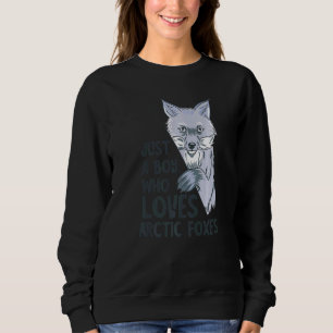 Arktischer Fox nur ein junger antarktischer Tierfu Sweatshirt