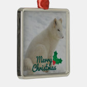 Arktischer Fox Ornament Aus Metall (Rechts)