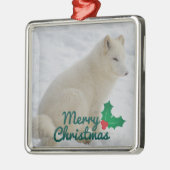 Arktischer Fox Ornament Aus Metall (Links)