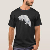 Arktischer Fox Winter Zeichnend T-Shirt (Vorderseite)