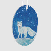Arktischer Fuchs (Vulpes lagopus) Ornament (Vorderseite)