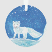 Arktischer Fuchs (Vulpes lagopus) Ornament (Rückseite)