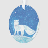 Arktischer Fuchs (Vulpes lagopus) Ornament (Vorderseite)