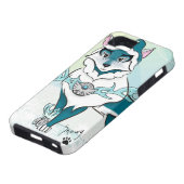 Arktischer Geist-Wolf iPhone 5 Fall Case-Mate iPhone Hülle (unten)