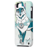 Arktischer Geist-Wolf iPhone 5 Fall Case-Mate iPhone Hülle (Rückseite Links)