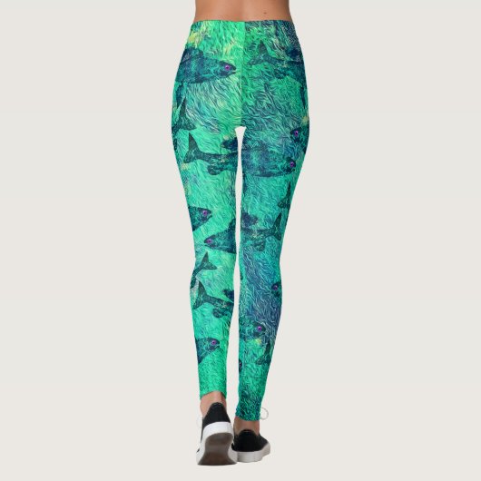 Arktischer Grayling - Leggings (Rückseite)