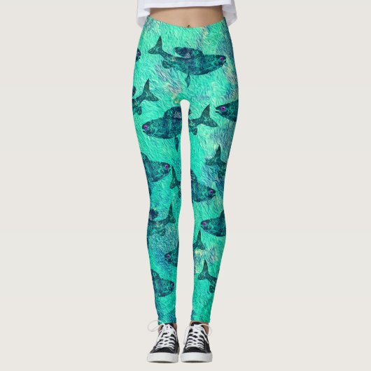 Arktischer Grayling - Leggings (Vorderseite)