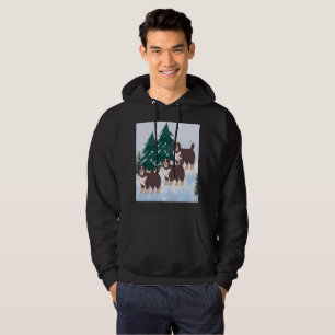 Arktischer Husky, Brown Alaskan Malamute T-Shirt f Hoodie