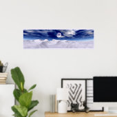 Arktischer Mond Poster (Heimbüro)