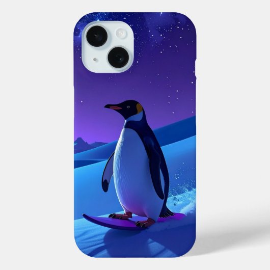 Arktischer Nachtpinguin Case-Mate iPhone Hülle (Rückseite)