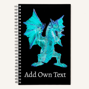 Arktischer Nebel Fantasy Drache Schlange Leuchtend Notizblock