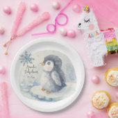 Arktischer niedlicher Pinguin Pappteller (Party)