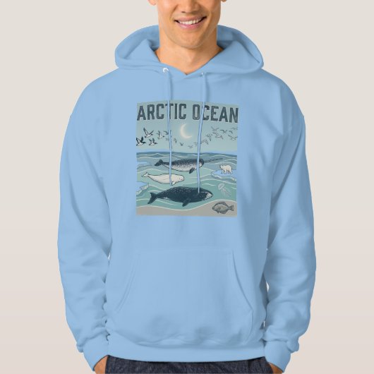 Arktischer Ozean Hoodie (Vorderseite)