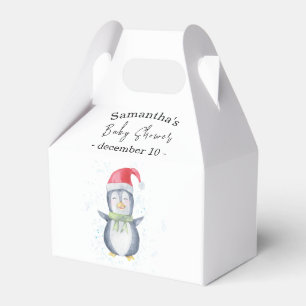 Arktischer Pinguin Babydusche Gefälligkeitsbox Geschenkschachtel