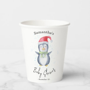 Arktischer Pinguin - Babyparty Pappbecher