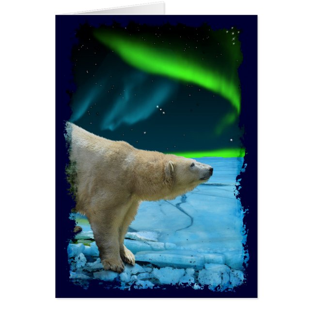 Arktischer Polar Bär & Aurora Kunstgiesserei (Vorne)