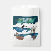 Arktischer Polar Bear Reindeer Walrus Orca Narwhal Geschenktütchen (Vorderseite)