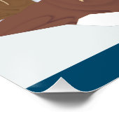 Arktischer Polar Bear Reindeer Walrus Orca Narwhal Poster (Ecke)