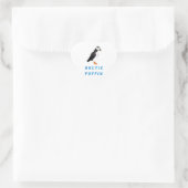Arktischer Puffin Herz-Aufkleber (Tasche)