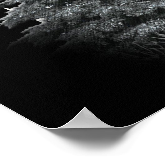 arktischer Schneegolf Poster (Ecke)