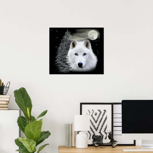 arktischer Schneegolf Poster (Heimbüro)