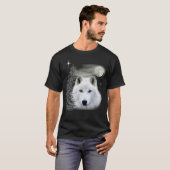 arktischer Schneegolfwolf-T - Shirt (Vorne ganz)