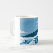 Arktischer Wal Kaffeetasse (Vorderseite Links)