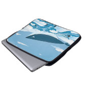 Arktischer Wal Laptopschutzhülle (Vorne Knopf)