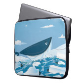 Arktischer Wal Laptopschutzhülle (Vorderseite Links)