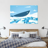Arktischer Wal Leinwanddruck (Insitu (Schlafzimmer))