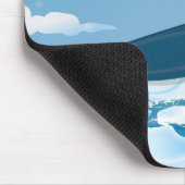 Arktischer Wal Mousepad (Ecke)