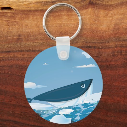 Arktischer Wal Schlüsselanhänger (Vorderseite)