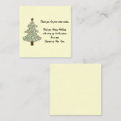 Arktischer Weihnachtsbaum Begleitkarte (Vorne/Hinten)