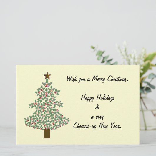 Arktischer Weihnachtsbaum Briefpapier (Stehend Vorderseite)