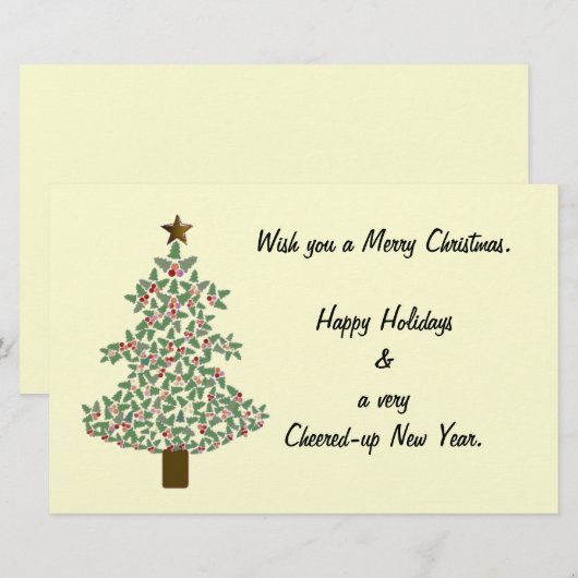 Arktischer Weihnachtsbaum Briefpapier (Vorne/Hinten)