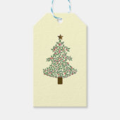 Arktischer Weihnachtsbaum Geschenkanhänger (Vorderseite)