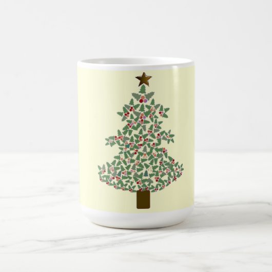 Arktischer Weihnachtsbaum Kaffeetasse (Mittel)