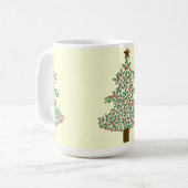Arktischer Weihnachtsbaum Kaffeetasse (Vorderseite Links)