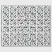 Arktischer Welpen-Husky-großer Schlitten-Hund Geschenkpapier (Flach)