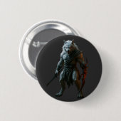 Arktischer Werwolf Button (Vorne & Hinten)