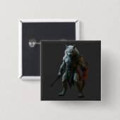 Arktischer Werwolf Button (Vorne & Hinten)