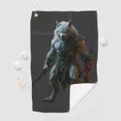 Arktischer Werwolf Golfhandtuch (Insitu)