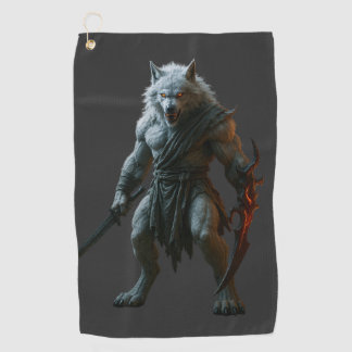 Arktischer Werwolf Golfhandtuch