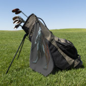 Arktischer Werwolf Golfhandtuch (Gras)